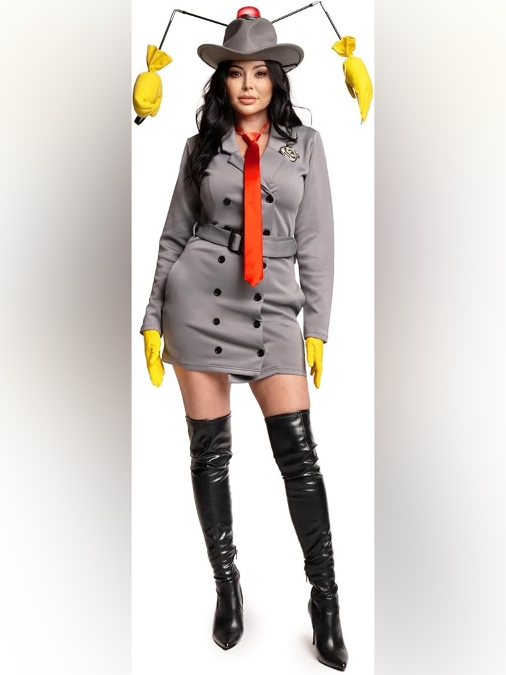 Tipsy Elves Inspector Gadget Dress Costume Women’s Size Large NWT